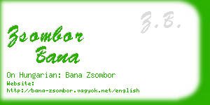zsombor bana business card